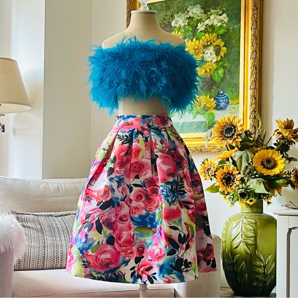 🎉New Gracia Multicolor Floral A-Line Skirt - Picture 11 of 11